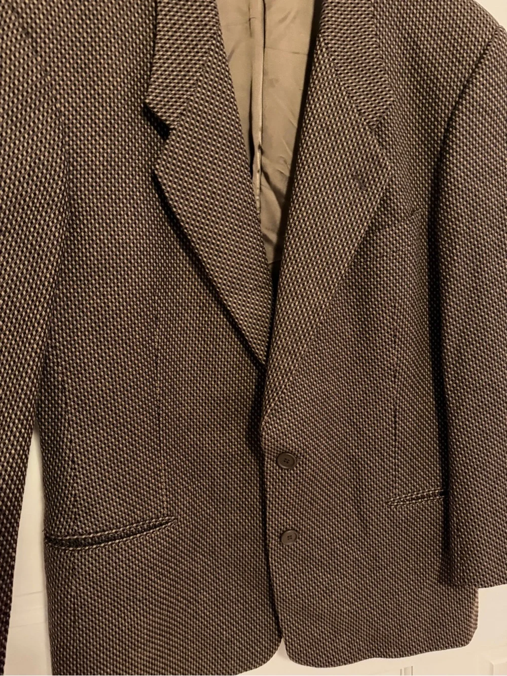 Giorgio Armani Le Collezioni Brown Pure Wool Sport Coat Blazer 42R Made in Italy